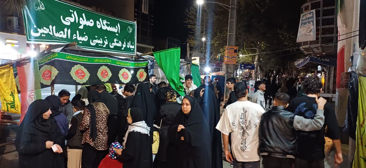برپایی ایستگاه صلواتی و جهاد تبیین در پارس آباد به مناسبت جنگ رمضان | ۱۱ فروردین ۱۴۰۵