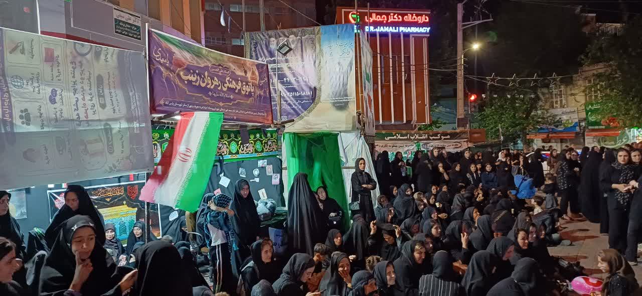 برپایی ایستگاه صلواتی و غرفه‌های خدماتی ضیاءالصالحین
