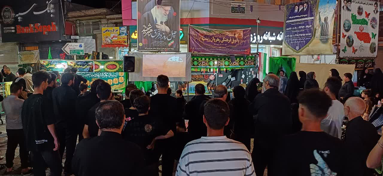 برپایی ایستگاه صلواتی و غرفه‌های خدماتی ضیاءالصالحین