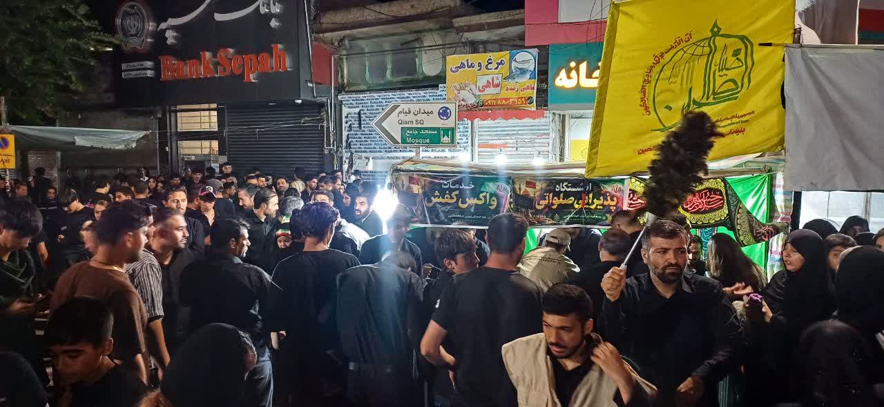 برپایی ایستگاه صلواتی و غرفه‌های خدماتی ضیاءالصالحین