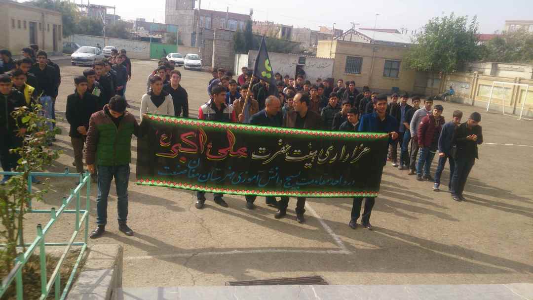 حجت الاسلام حسنزاده - گروه تبلیغی ضیاءالصالحین - دهه اول محرم ۱۳۹۴ پارس‌آباد - مدرسه مغان صنعت